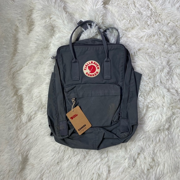 Kanken Black Vs Super Grey Mini Backpack